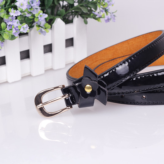 Women thin belt fashion all-match patent leather pin buckle strap female decoration waist decoration a17