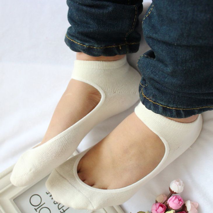 Women100% cotton invisible socks sock slippers breathable and soft beige 10pairs/lot,free shipping