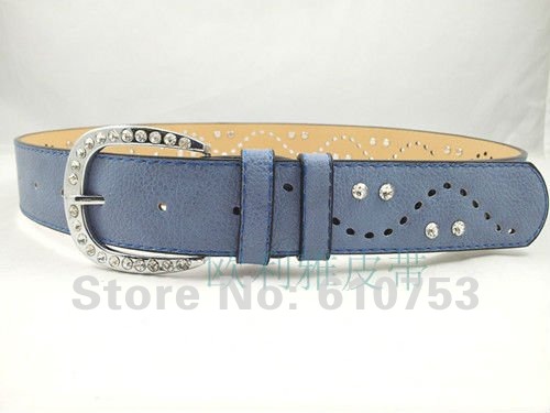 womenbelts for womenpu leather rhinestone belt, MixedLot wholesale,western lady rhinestone belt, rivit women belt