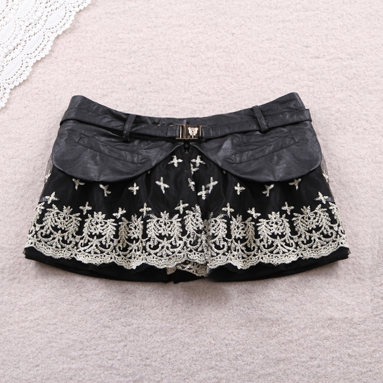 womens 2013 leather skirt short black leather dres mini skirt free shipping