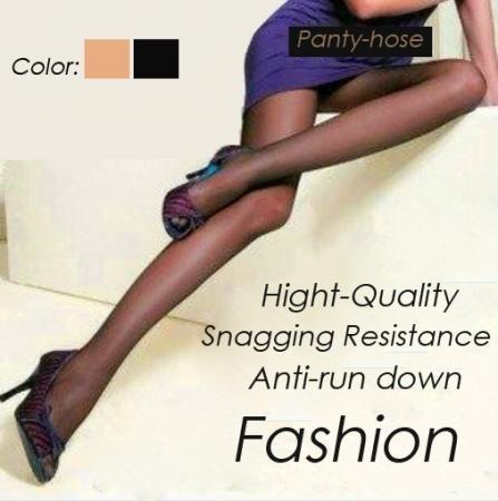 Womens Anti-Run Down Solid Color Stockings Tights Lady Pantyhose