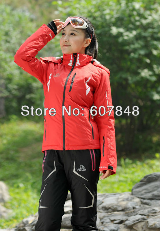 Womens Brand Pelliot Ski Jackets Outdoor Waterproof Sport Skiing Wear Winter Clothing Top Quality  P68