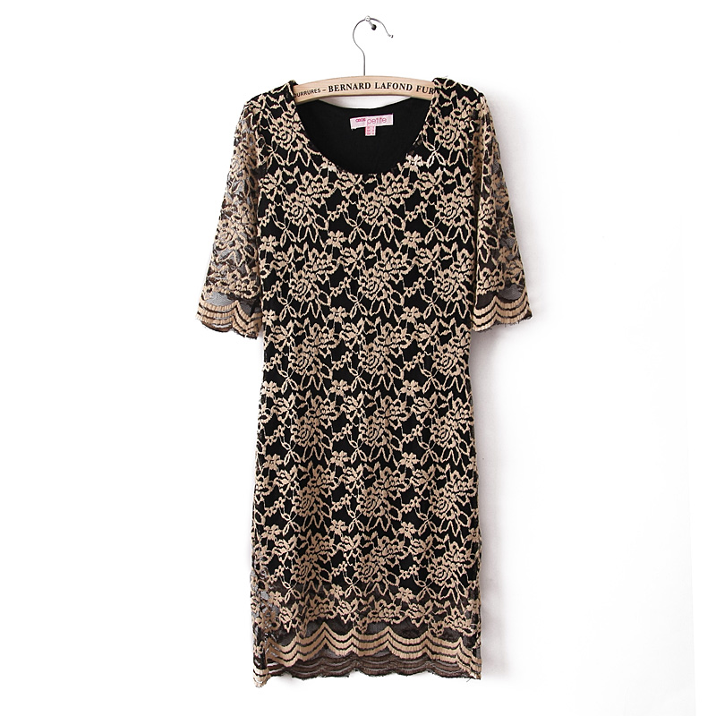 Womens sexy dress with lace flower decoration for freeshipping