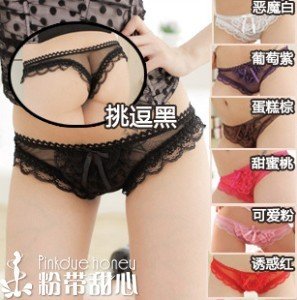 Womens Sexy lingerie Lace Sexy G-string Thong Briefs Underwear Panties P-FD1001 TT