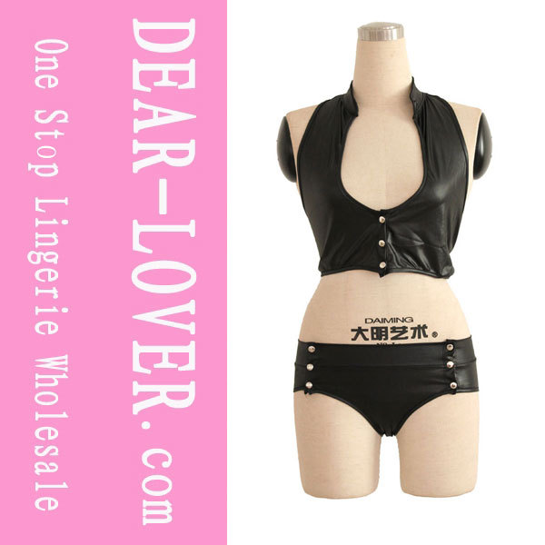 Womne's Underwear Bra Set Snap Up Top and Booty Short Set Black LC4208  Cheaper price Drop Shipping