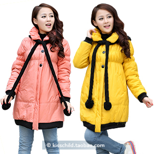 Wool maternity wadded jacket maternity clothing winter cotton-padded thickening maternity cotton-padded jacket cotton-padded