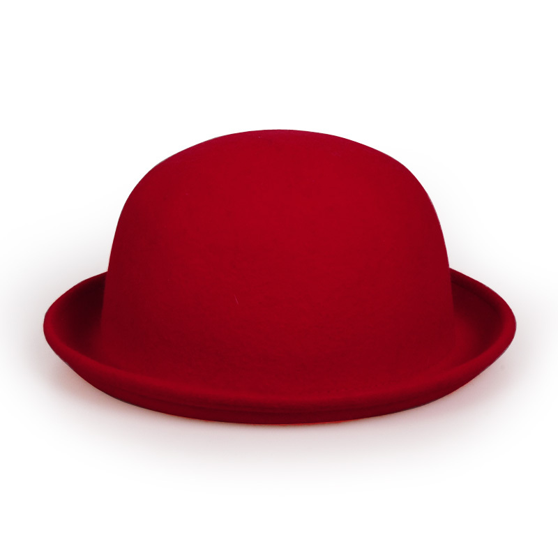 Wool skin dome fedoras wool dome cap style hat cashmere fedoras jazz hat
