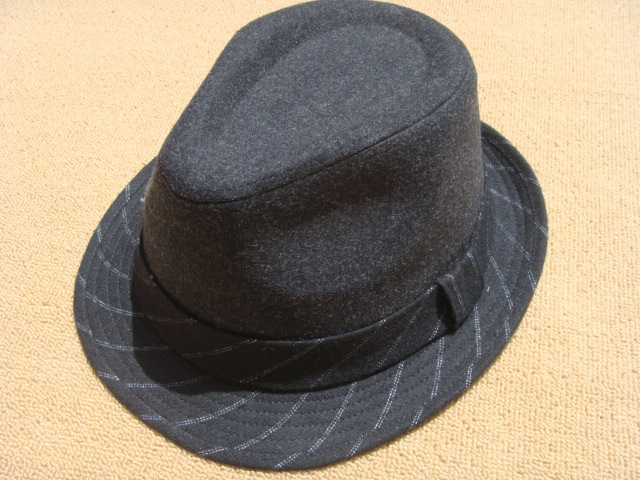 Woolen fedoras gentleman hat jazz hat autumn and winter hat general brown