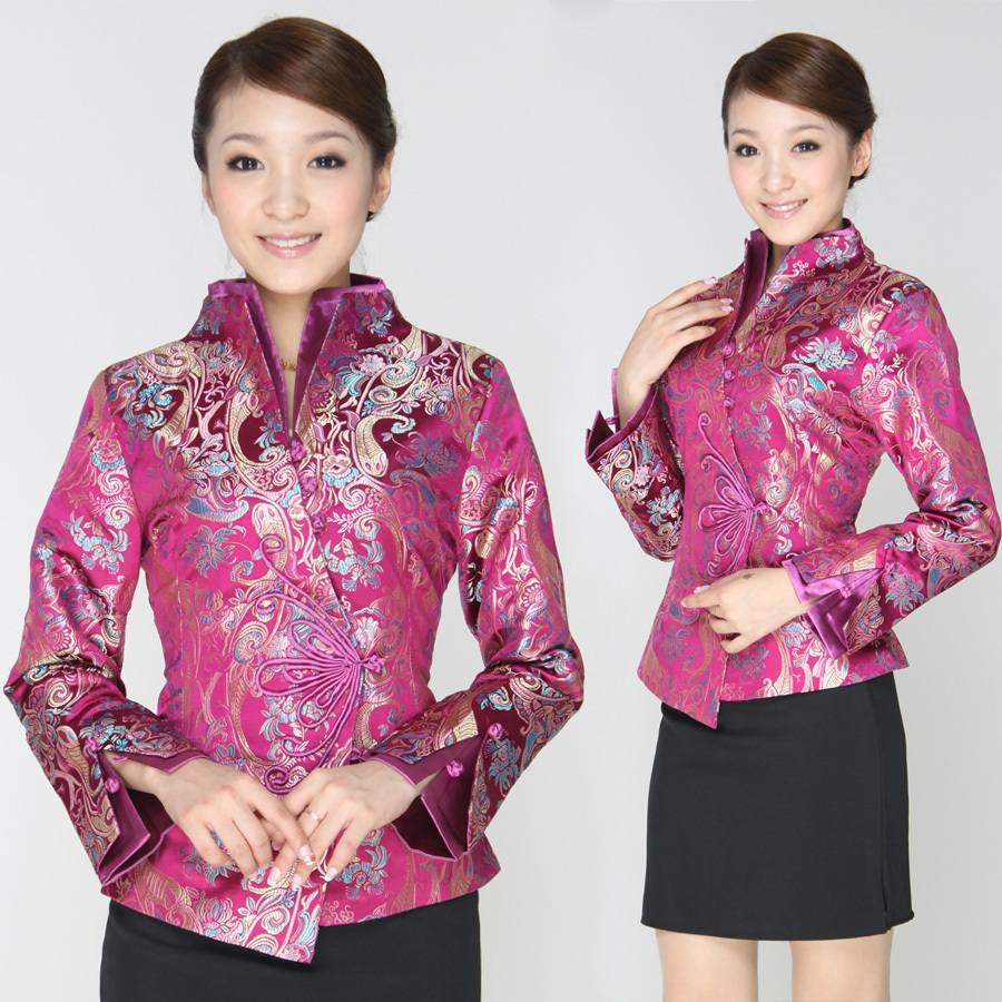 Work wear autumn and winter long-sleeve autumn and winter uniform clothes autumn tang suit