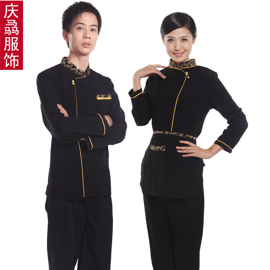 Work wear autumn and winter the front desk uniform work wear long-sleeve female aprons