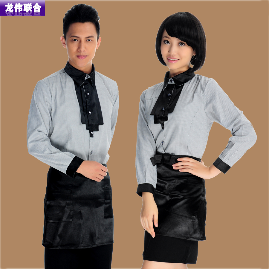 Work wear long-sleeve restaurant uniforms work wear autumn