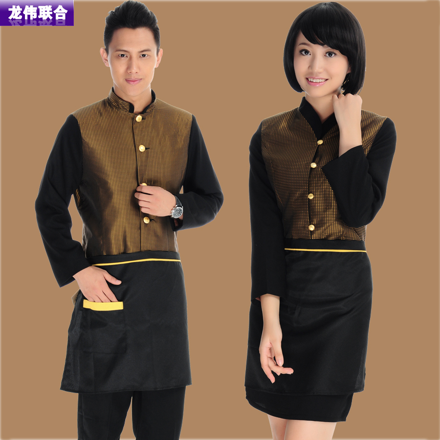 Work wear long-sleeve restaurant uniforms work wear autumn and winter
