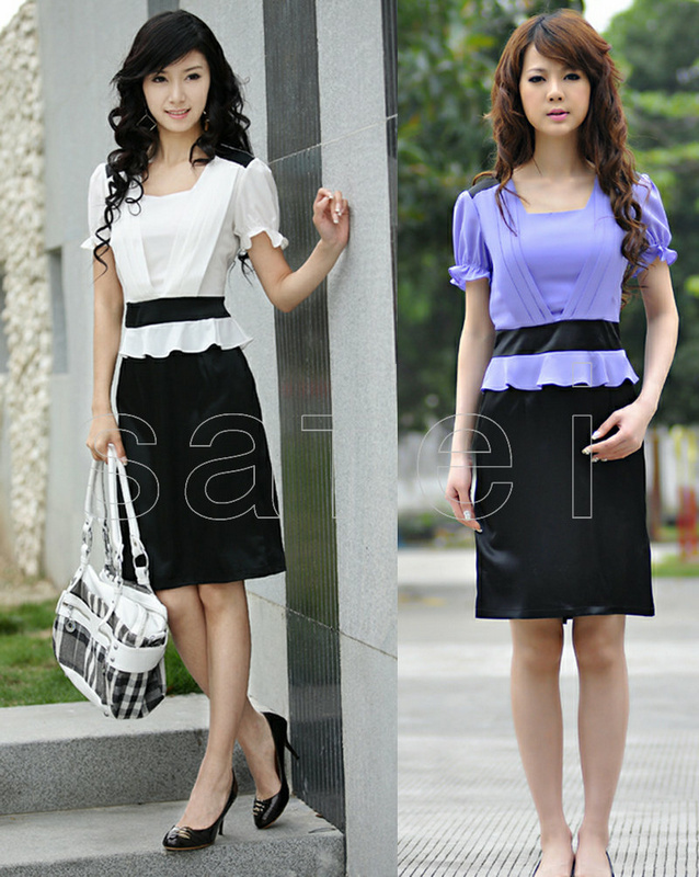 Work wear professional set skirt one-piece dress 0902