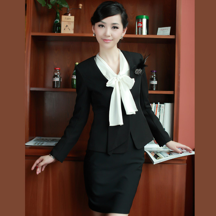 Work wear set women's fashion ol slim blazer professional skirt work wear piece set formal