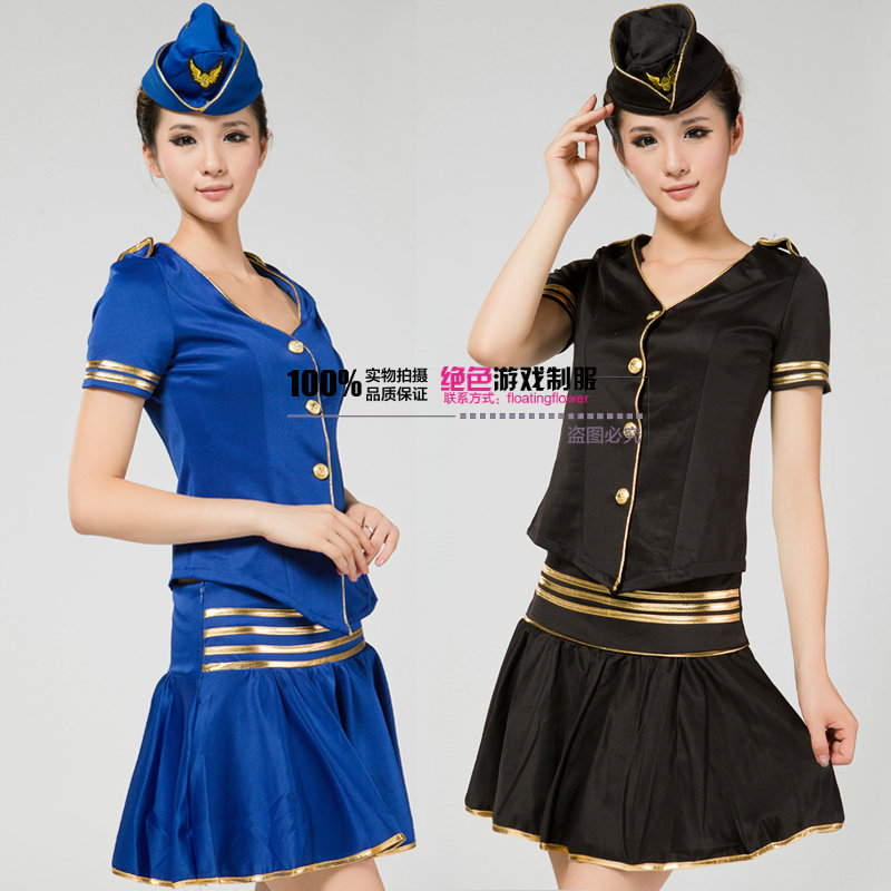 Work wear stewardess uniforms professional set sauna clothes ktv stewardess clothes