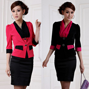 Work wear women work wear ol elegant half sleeve blazer skirt