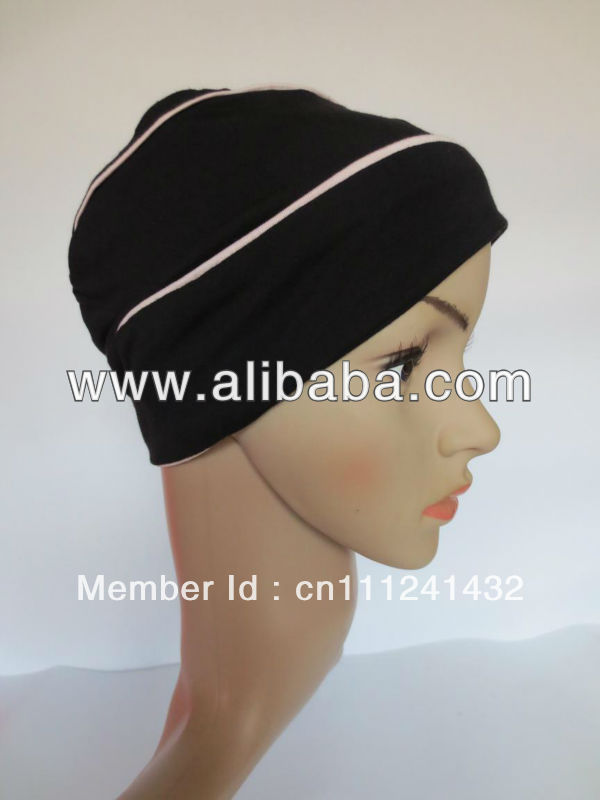 Wow!!High quality Bamboo cotton Chemo Hair loss Alopecia Fashion Turban Black hat Women hair accessory Headbands
