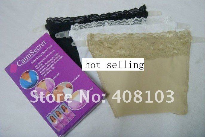 Wrapped with breast pad spawned chest/ camisole with care label, 3PCS/PACK