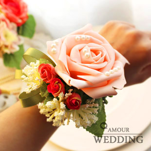 Wrist length flower bride flower wrist wedding