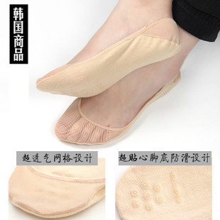 X0164 sock slippers fishing net slip-resistant sweat absorbing invisible sock slippers breathable shallow mouth socks