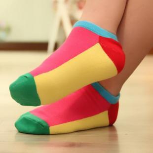 X0340 socks colorful color block decoration socks candy color sock cotton socks