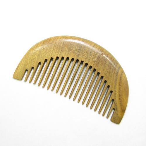 Xifeng Court bride wedding comb jade green sandalwood sandalwood comb Han Chinese clothing costume hair accessories comb