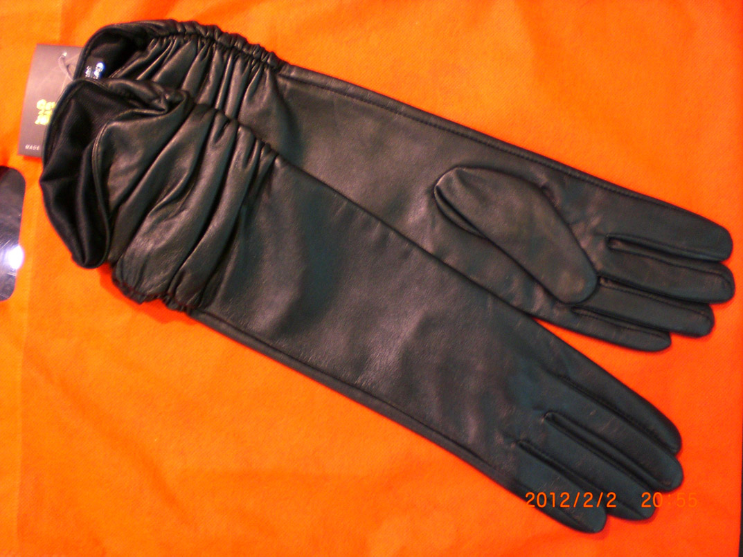 Xinxin fur pure sheepskin genuine leather gloves black female