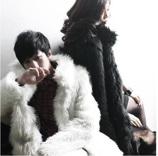 XXXL 2013 New Fashion Lovers Faux Fur Jacket Men's Turn-Down Unisex Couple's Fur Coat Women's Warm Coat Free Shipping