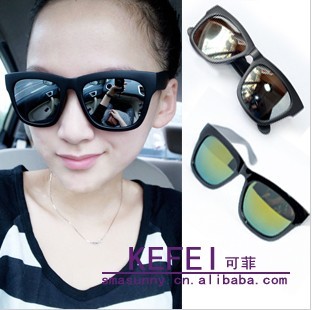 Y-039 reflectorised mirror mercury mirror brief style sunglasses male -
