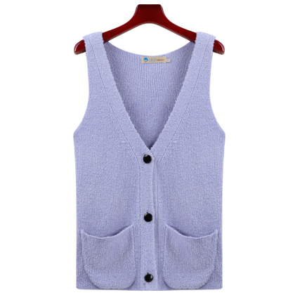 Y&M Hot Fashion autumn gentlewomen elegant slim vest design sweet sweater cardigan Free Shipping