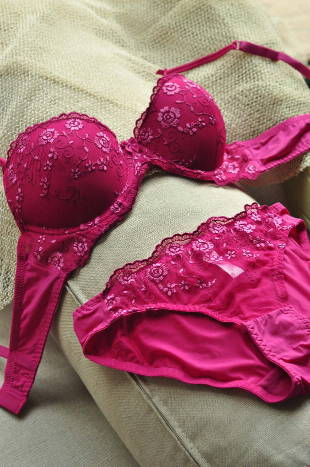 Y11 provins embroidery lingerie bra set 70b75b80b