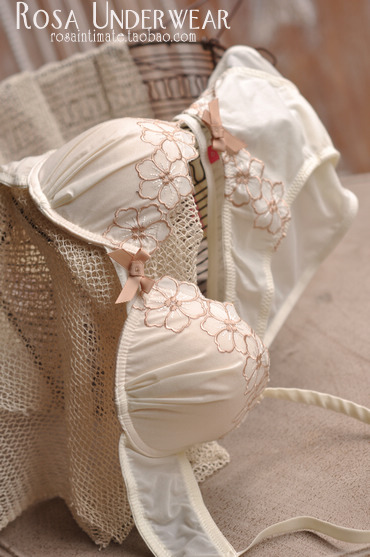 Y7 b s classical lourie cotton cloth underwear bra set 75b