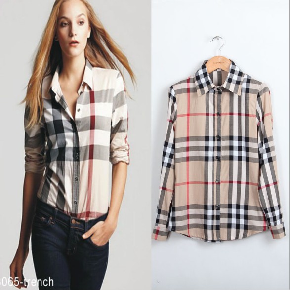 Yager,free shipping,Spring 2013 Slim Women plaid shirt female long-sleeved shirt