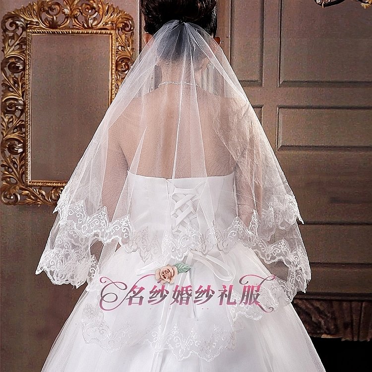 Yarn veil wedding accessories veil lace mantilla bridal veil