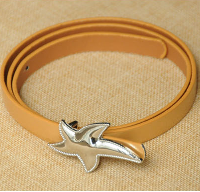 Yd004 fashion irregular buckle women's strap candy color japanned leather belt cummerbund