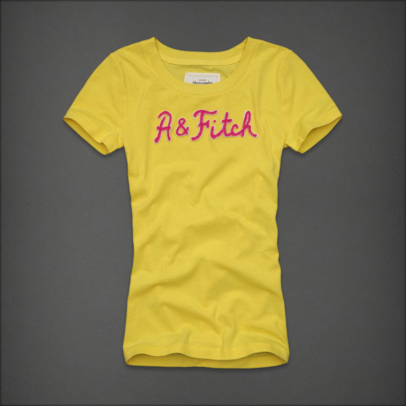 yellow several styles.hollistfuling Wholesale Tee Free Shipping Fashion T Shirt "Colorful Code" Print Women Short Sleeves