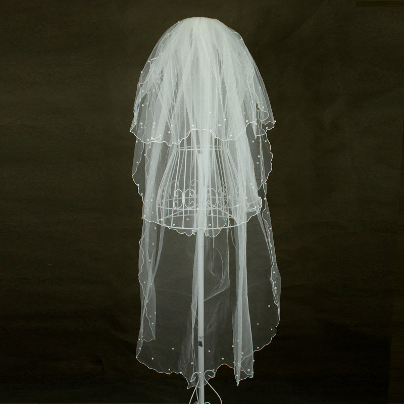 Yhz bridal veil wedding dress multi-layer diamond accessories married y10006