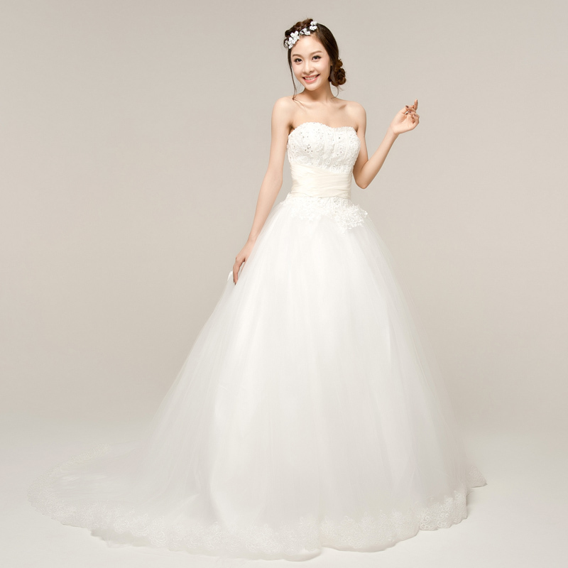 YHZKorean Korean royal princess bride trailing wedding dress wedding dress 2012 new winter wedding dress