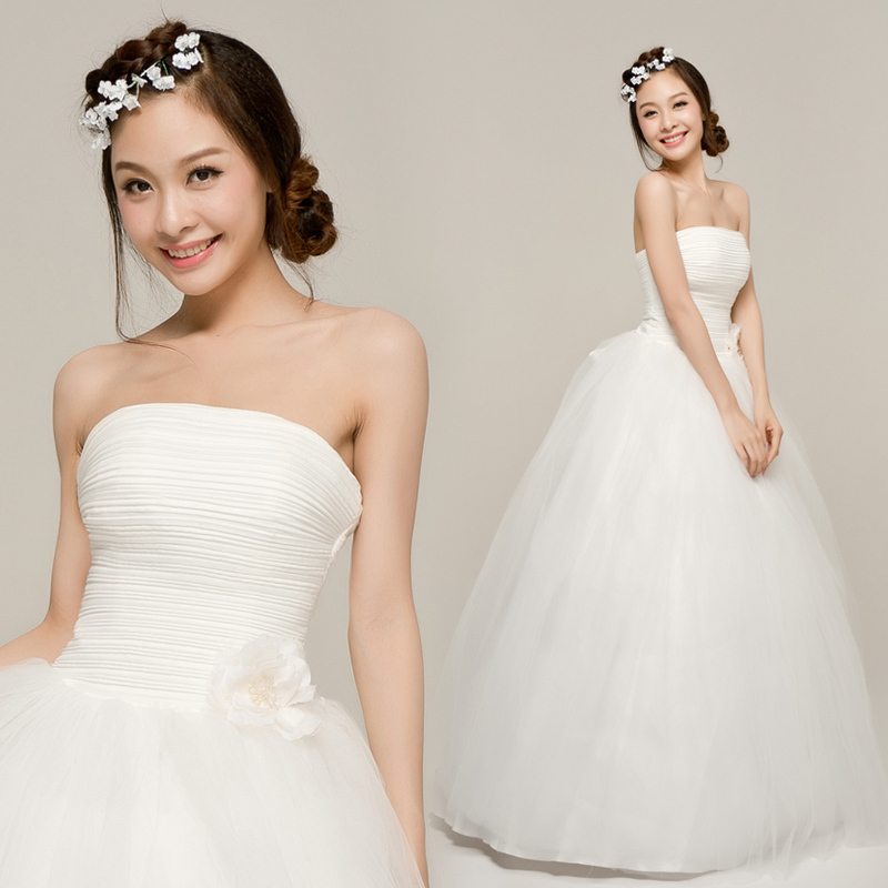 YHZKorean version of the new 2012 wedding dress temperament simple sweet bride wedding Korean Qi marriage wedding