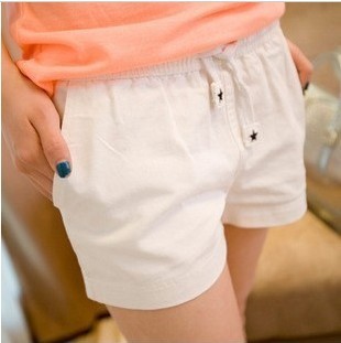 Yi yi 2012 women's candy color lacing casual shorts female