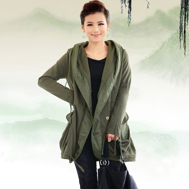 Yidream 2013 spring formal medium-long back zipper decoration trench outerwear women's