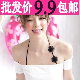 Yiwu commodity a2255 summer mm ! sexy rose small flowers halter-neck shoulder strap tube top spaghetti strap