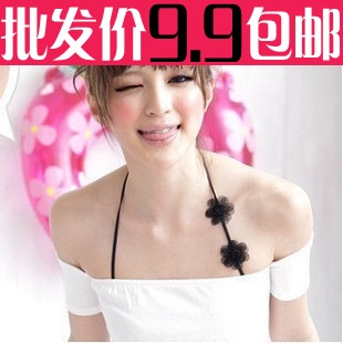 Yiwu commodity a2255 summer mm ! sexy rose small flowers halter-neck shoulder strap tube top spaghetti strap