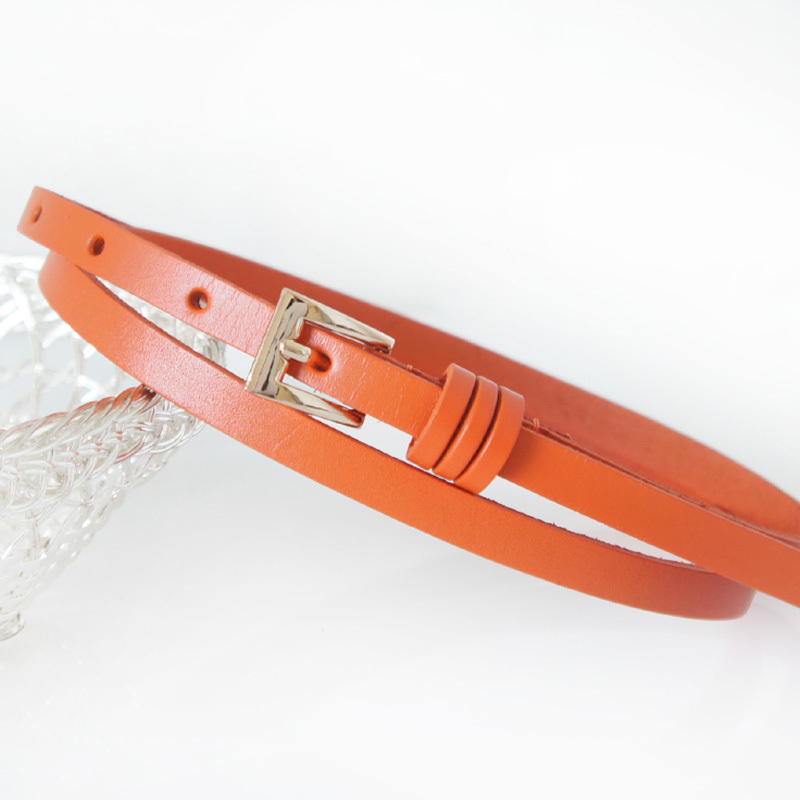 Yrxj fashion normic first layer of cowhide thin belt all-match genuine leather strap Women fashion fs1192