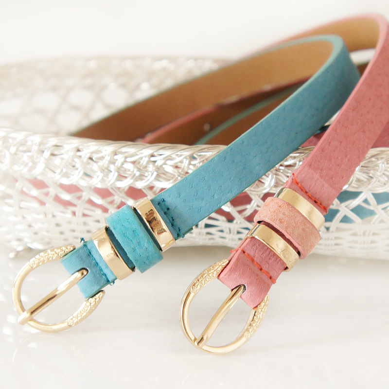Yrxj fashion pin buckle genuine leather women's thin belt decoration all-match strap Women r1285