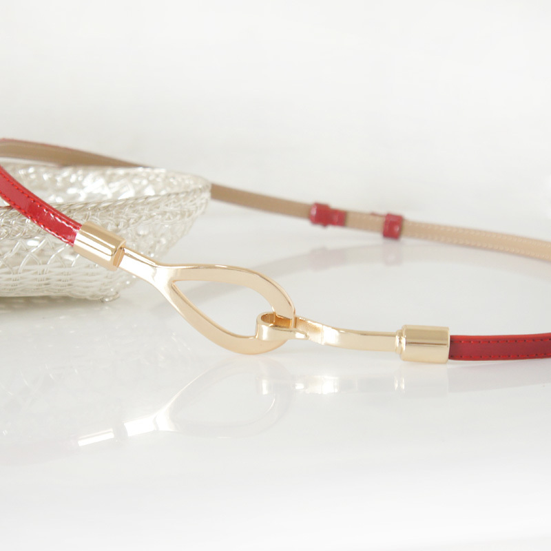Yrxj japanned leather women's decoration thin belt all-match genuine leather strap Women t107