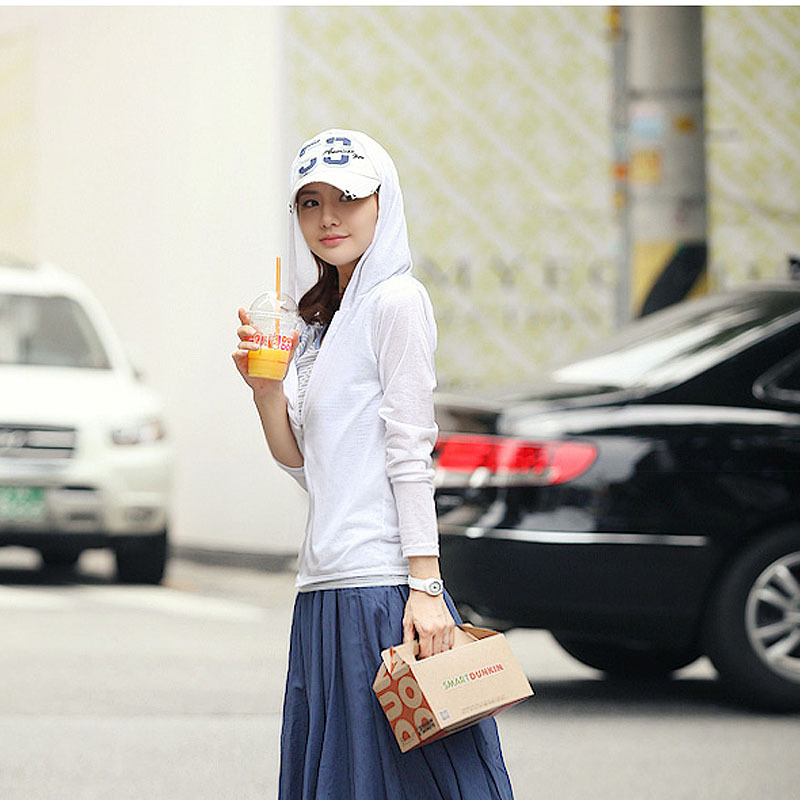 Ys summer ultra-thin outerwear long-sleeve beach sun protection clothing slim external shirt air conditioning shirt