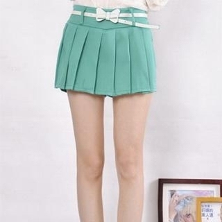 Yuhuatai new arrival gentlewomen fashion pleated bright color short skorts wyhj-4050