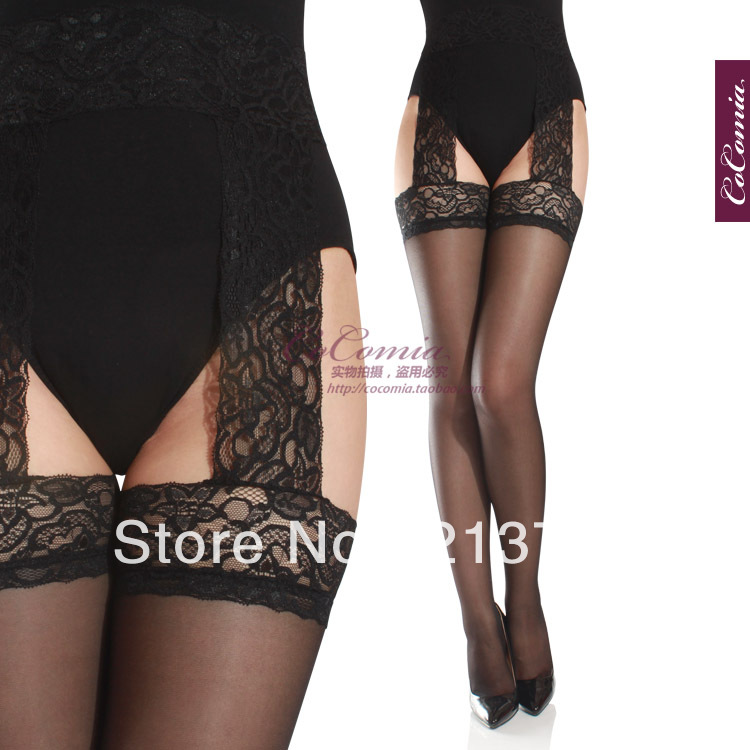 YWJR385 Free Shipping sexy temptation multicolour Yarn lace  spaghetti strap one piece women's stockings Sexy silk stockings