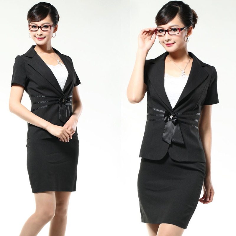 Z108 gold work wear professional skirt white-collar professional set uniform formal 2011